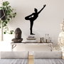 Wallity Yoga 19 Escultura de pared de metal negra